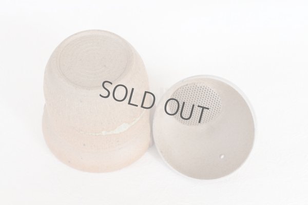 Photo4: Tokoname ware Japanese tea pot isshin carved cover ceramic tea strainer 180ml