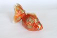 Photo11: Japanese Goldfish Statue Figurine Kutani Porcelain red sai W16cm
