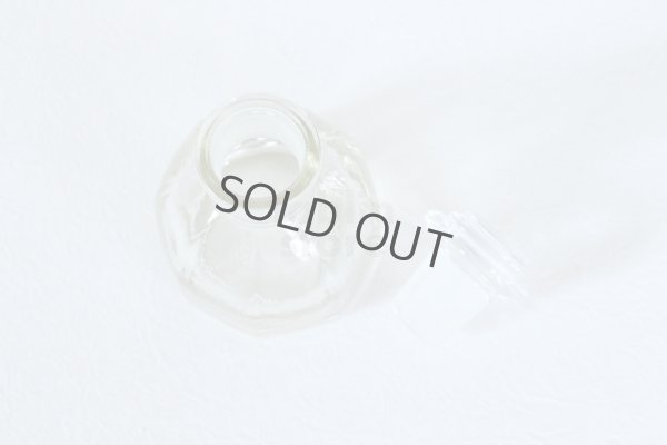 Photo5: Japanese Soy Sauce Dispenser Bottle Hirota glass octagonal amber 50ml