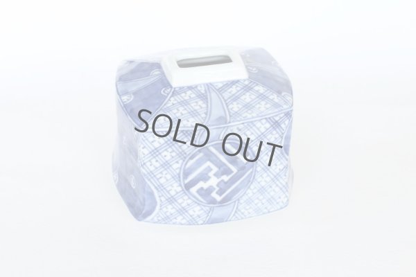 Photo8: Kutani porcelain flower vase single sometsuke shonzui blue H9.5cm