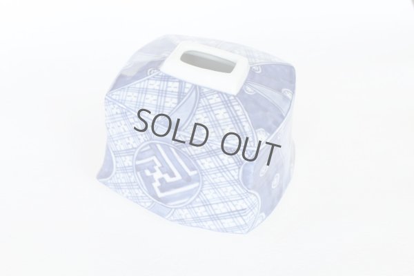 Photo6: Kutani porcelain flower vase single sometsuke shonzui blue H9.5cm