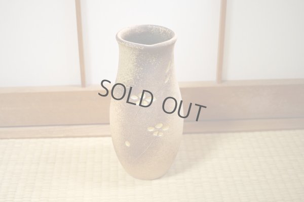 Photo8: Shigaraki Japanese pottery Vase tsuchi kinkamiyabi H 26cm