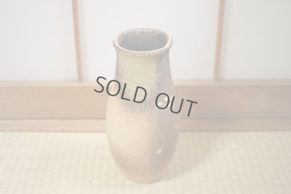 Photo6: Shigaraki Japanese pottery Vase tsuchi kinkamiyabi H 26cm
