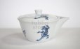 Photo3: Banko Japanese tea pot kyusu hohin ceramic tea strainer Chojyu Sumo 120ml