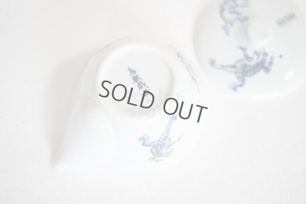 Photo8: Banko Japanese tea pot kyusu hohin ceramic tea strainer Chojyu Sumo 120ml