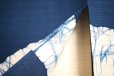 Photo7: Kyoto Noren SB Japanese batik door curtain En Enso Circle blue 85cm x 150cm