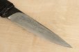 Photo12: Shokei Funaki hangetsu white 2 steel Lacquer wisteria string cord handle Tanto Fixed Blade Knife 85mm