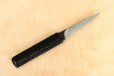 Photo10: Shokei Funaki hangetsu white 2 steel Lacquer wisteria string cord handle Tanto Fixed Blade Knife 85mm