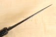 Photo8: Shokei Funaki hangetsu white 2 steel Lacquer wisteria string cord handle Tanto Fixed Blade Knife 85mm
