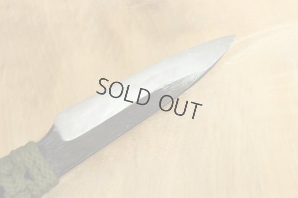 Photo4: Shokei Funaki Tsukamaki Kurouchi white 2 steel Tanto Fixed Blade Knife 78mm