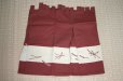 Photo8: Noren Japanese door store curtain matsuba wine-red cotton (various sizes)