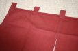 Photo6: Noren Japanese door store curtain matsuba wine-red cotton (various sizes)