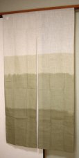 Photo1: Noren Japanese Curtain Doorway NM SD gradation dark green 85 x 150 cm (1)