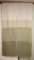 Photo6: Noren Japanese Curtain Doorway NM SD gradation dark green 85 x 150 cm