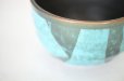 Photo5: Kutani matcha chawan Japanese tea ceremony bowl ippuku blue ginsai