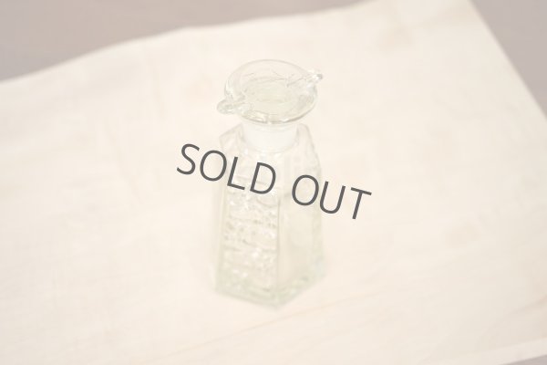 Photo3: Japanese Soy Sauce Dispenser Bottle Hirota glass kagome old color 130ml