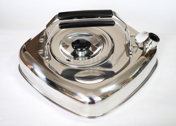 Photo16: Sugiyama cube flat shape Stainless Steel Kettle tea pot 1.6L