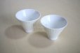 Photo8: Mino ceramics Sencha wan Japanese tea cup asagao  80ml set of 2