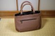 Photo12: Japanese dyeing Kakishibu persimmon tannin TOTE hand bag handmade wagara brown