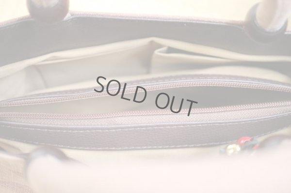 Photo7: Japanese dyeing Kakishibu persimmon tannin TOTE hand bag handmade wagara brown