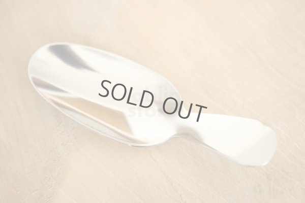 Photo4: Japanese green tea leaves spoon ellipse stainless 9.5cm