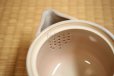 Photo12: Hagi yaki ware Japanese tea pot cups set Himec with stainless tea strainer 340ml