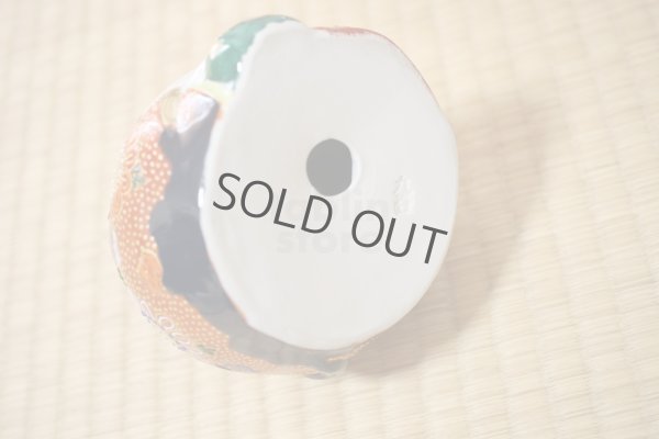 Photo5: Japanese Lucky Cat Kutani Porcelain Maneki Neko fu mori pair H11.5cm