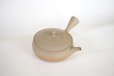 Photo5: Tokoname Japanese tea pot Gyokko pottery tea strainer flat shape yakishime 240ml