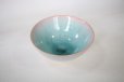 Photo5: Hagi yaki ware Japanese rice bowl mint pink-light-blue gradation set of 2