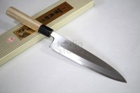 SAKAI TAKAYUKI Japanese knife Tokujou Yasuki white-2 steel Mioroshi Deba variety of sizes