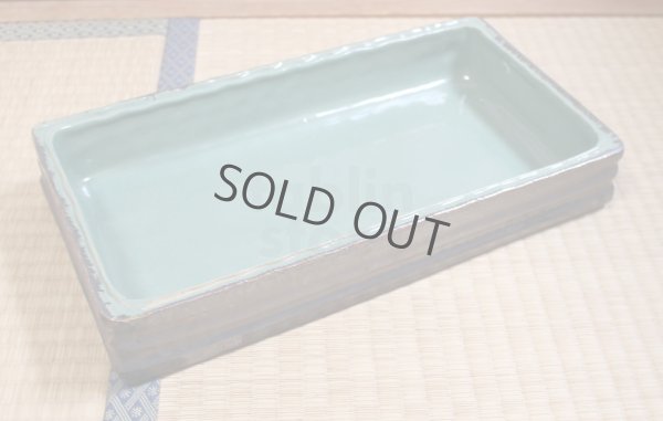 Photo8: Ikebana Suiban Vase Shigaraki Japanese pottery seiji ginsail kaki W39cm