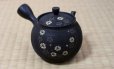 Photo2: Tokoname Japanese tea pot kyusu Komatsu ceramic tea strainer round flower 280ml (2)