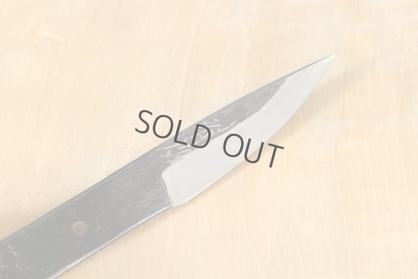 Photo10: Shokei blank blade Kurouchi white 2 steel Hanmaru Tanto Fixed Blade Knife 70mm