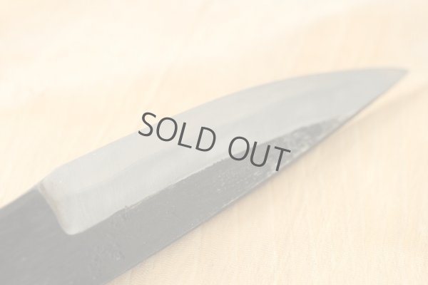 Photo3: Shokei blank blade Kurouchi white 2 steel Hanmaru Tanto Fixed Blade Knife 70mm