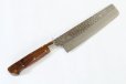 Photo9: Sakai Takayuki Damascus 33 Layer Desert Ironwood Sugihara Handle Nakiri knife 160mm