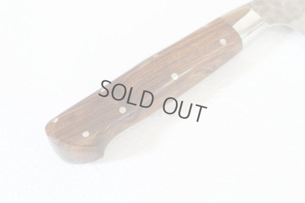 Photo8: Sakai Takayuki Damascus 33 Layer Desert Ironwood Sugihara Handle Nakiri knife 160mm