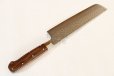 Photo4: Sakai Takayuki Damascus 33 Layer Desert Ironwood Sugihara Handle Nakiri knife 160mm