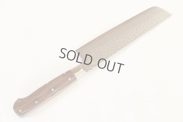 Photo4: Sakai Takayuki Damascus 33 Layer Desert Ironwood Sugihara Handle Nakiri knife 160mm