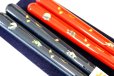 Photo3: Echizen Japanese lacquer wooden chopsticks moon sakura cherry Gift Box set (3)