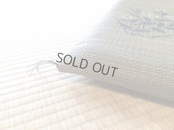 Photo3: Japanese rush grass floor pillow cushion zabuton flower psdik lb 55 x 55cm