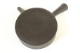 Photo6: Tokoname Japanese tea pot Sekiryu pottery tea strainer flat shape shudei black 150ml