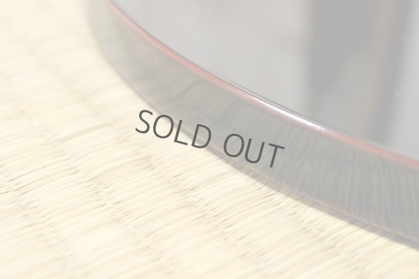 Photo5: Japanese Echizen Urushi lacquer Bon wooden tray round gold pine tamari D303mm