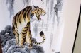 Photo4: Noren ikehiko Japanese door curtain tiger polyester 85 x 150cm