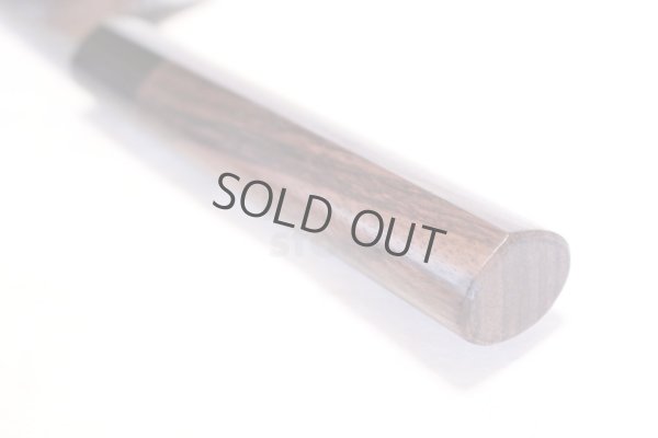 Photo5: Takayuki Iwai Blue 2 steel Ibuki Kurouchi black hammered finish Santoku knife 170mm