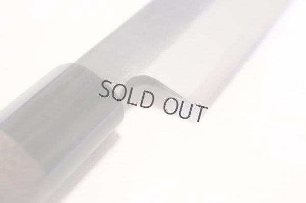 Photo4: Takayuki Iwai Blue 2 steel Ibuki Kurouchi black finish Sashimi Yanagiba knife 270mm