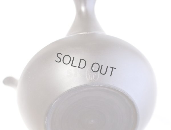 Photo4: Tokoname Japanese tea pot kyusu YT Hokuryu pressed gold  flower 300ml