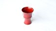 Photo8: Japanese Echizen Urushi lacquer jinoko shu red sake cup bajohai D64mm 60ml