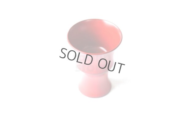 Photo7: Japanese Echizen Urushi lacquer jinoko shu red sake cup bajohai D64mm 60ml