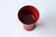 Photo6: Japanese Echizen Urushi lacquer jinoko shu red sake cup bajohai D64mm 60ml