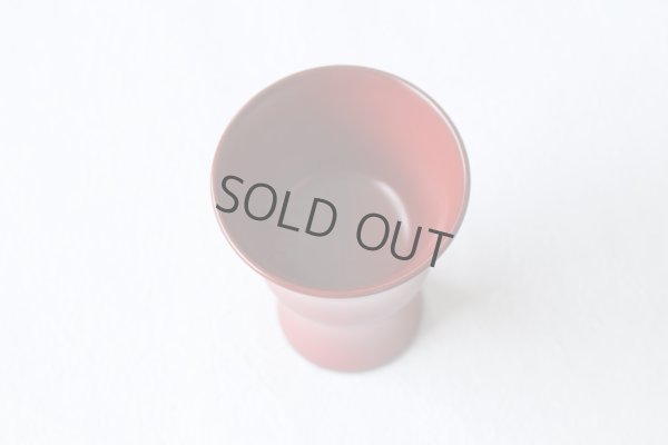 Photo6: Japanese Echizen Urushi lacquer jinoko shu red sake cup bajohai D64mm 60ml